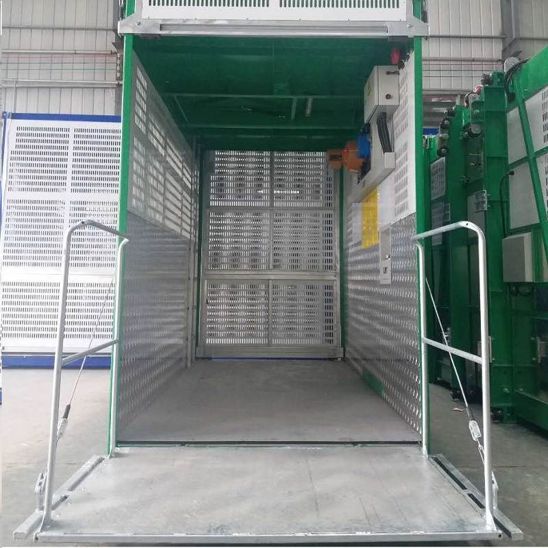 Standard Construction Hoist Inside